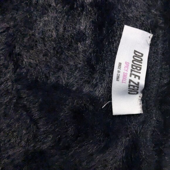 Black Faux Fur Sweater by Double Zero - Picture 2 of 2